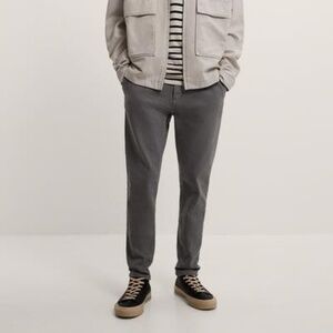 NWT, MEN'S ZARA SOLID COLOR CHINO PANTS, 34